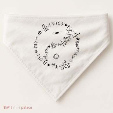 Quantum Mechanics Formula String Theory Maths Universe USA-Made Doggie Bandana