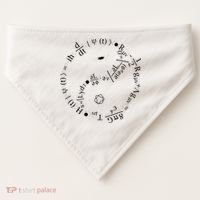 Quantum Mechanics Formula String Theory Maths Universe USA-Made Doggie Bandana thumb 0