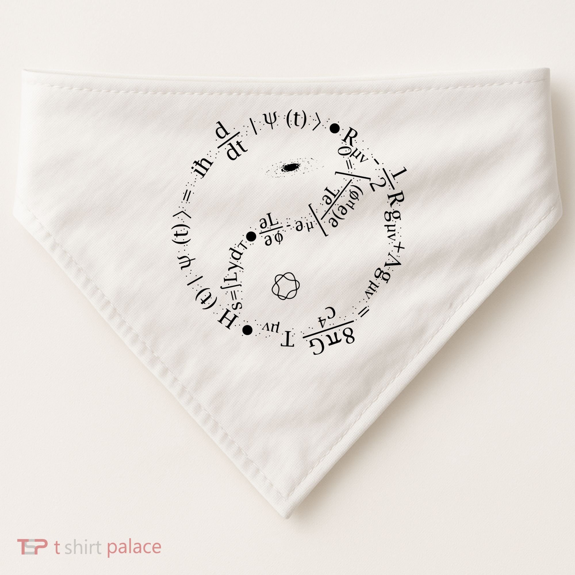 Quantum Mechanics Formula String Theory Maths Universe USA-Made Doggie Bandana