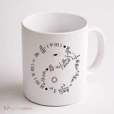 Quantum Mechanics Formula String Theory Maths Universe Coffee Mug back