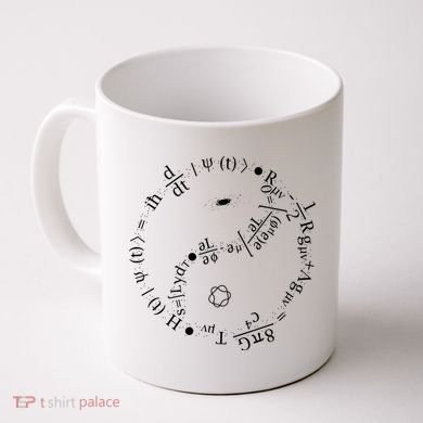 Quantum Mechanics Formula String Theory Maths Universe Coffee Mug