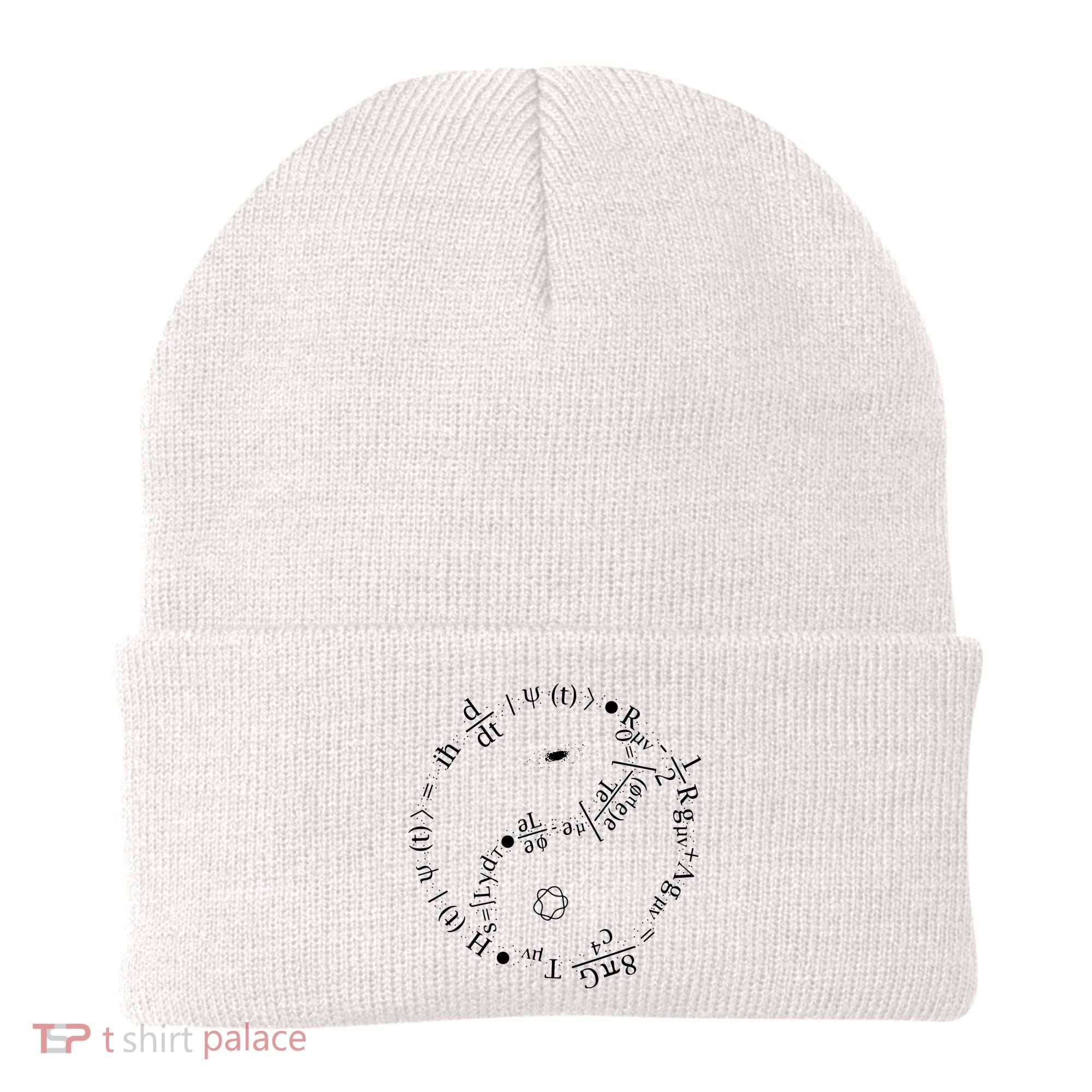 Quantum Mechanics Formula String Theory Maths Universe Beanie