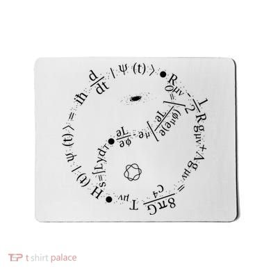 Quantum Mechanics Formula String Theory Maths Universe Mousepad