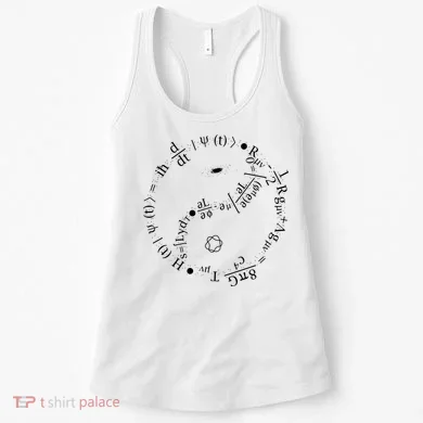Quantum Mechanics Formula String Theory Maths Universe Women's Tank Top