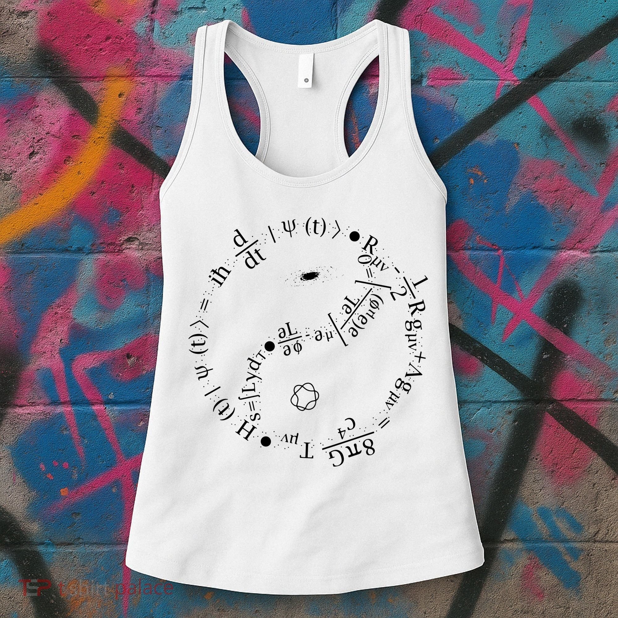Quantum Mechanics Formula String Theory Maths Universe Women's Tank Top