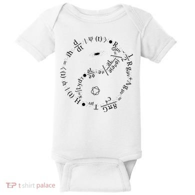 Quantum Mechanics Formula String Theory Maths Universe Baby Bodysuit