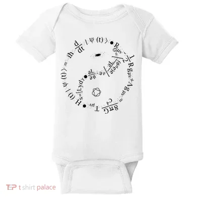 Quantum Mechanics Formula String Theory Maths Universe Baby Bodysuit