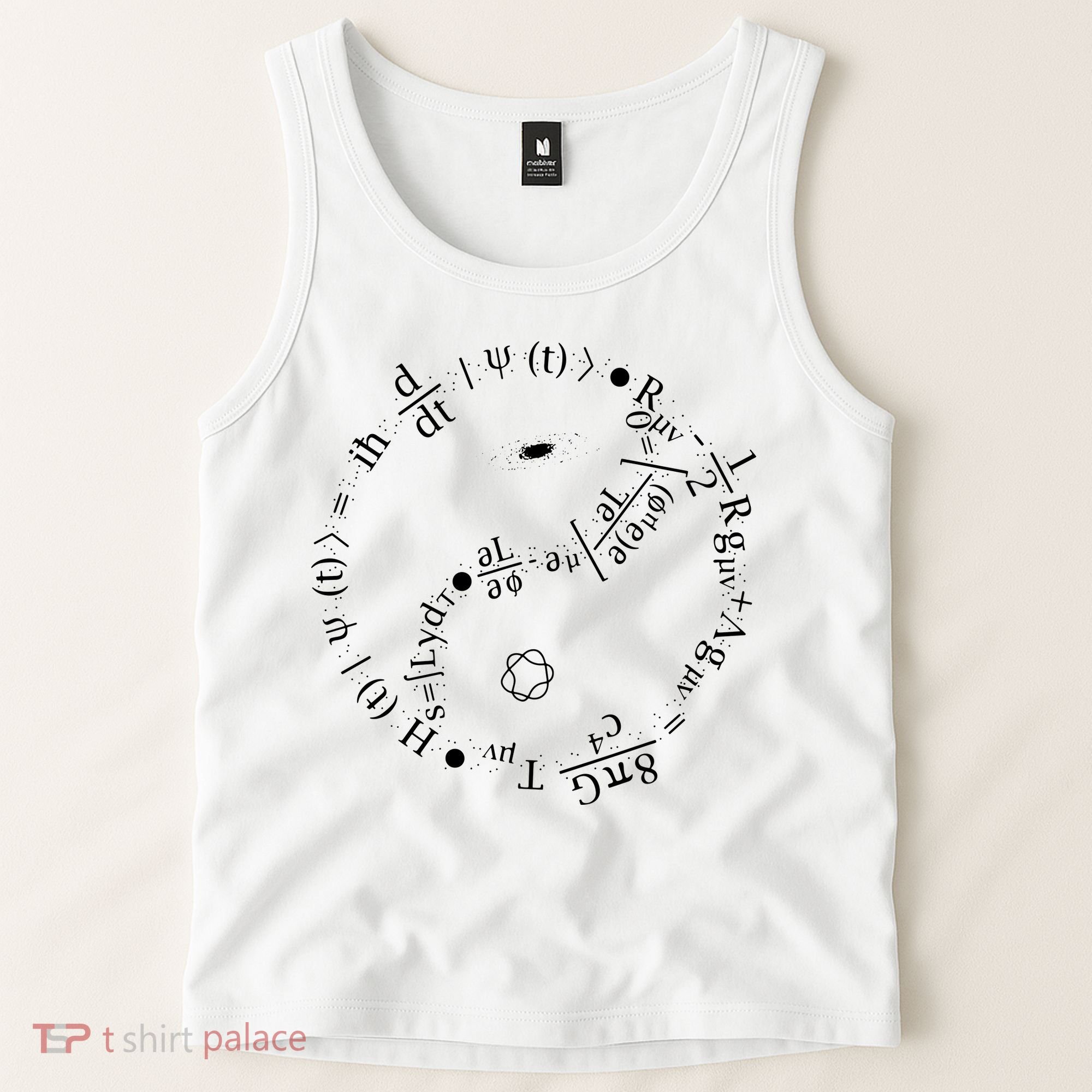 Quantum Mechanics Formula String Theory Maths Universe Tank Top