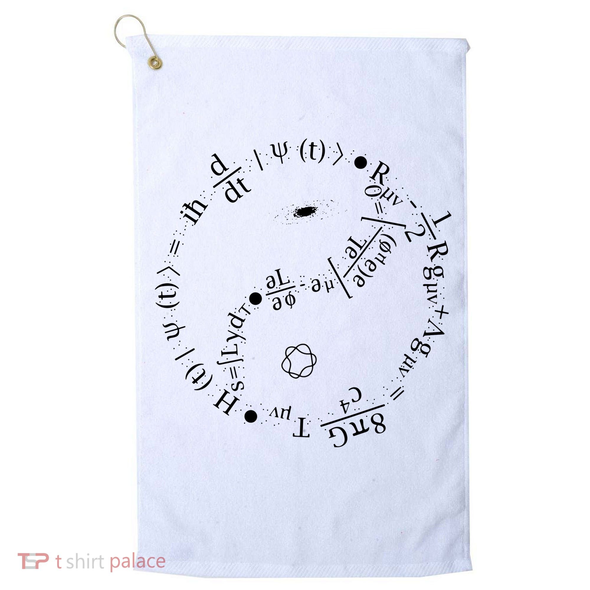 Quantum Mechanics Formula String Theory Maths Universe Golf Towel