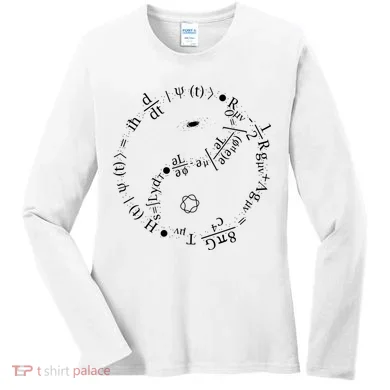 Quantum Mechanics Formula String Theory Maths Universe Women's Long Sleeve Shirt
