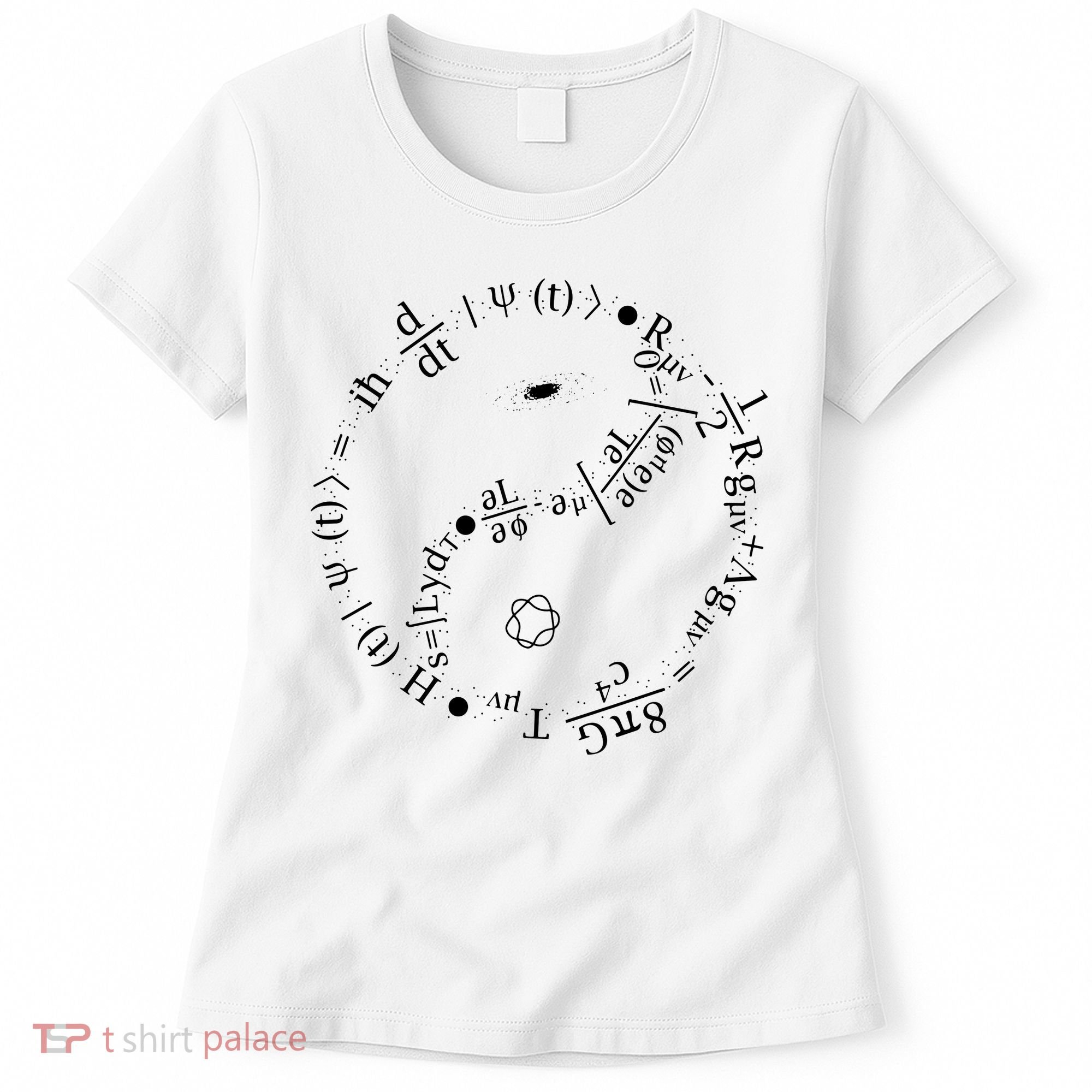 Quantum Mechanics Formula String Theory Maths Universe Women's T-Shirt