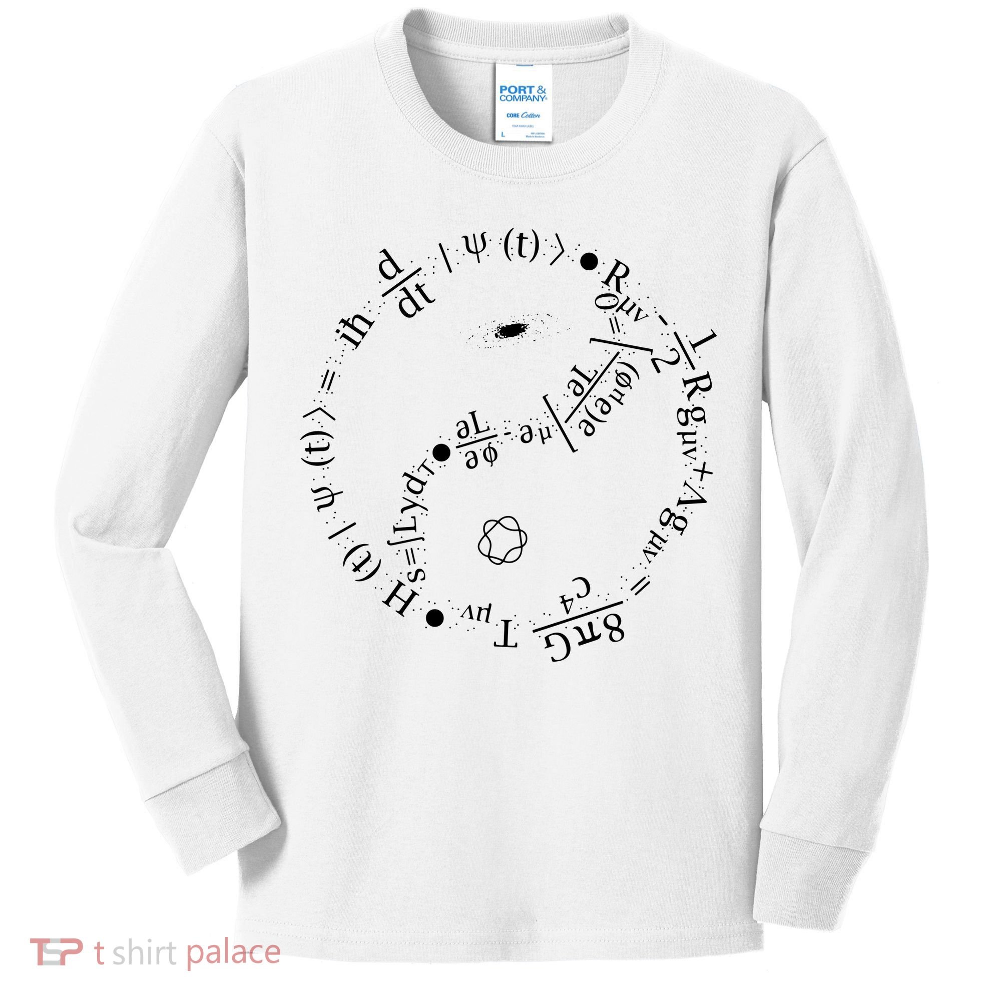 Quantum Mechanics Formula String Theory Maths Universe Kids Long Sleeve Shirt