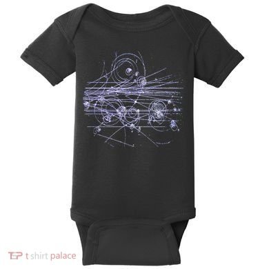 Quantum Mechanics Higgs Boson LHC Particle Physics Scientist Baby Bodysuit