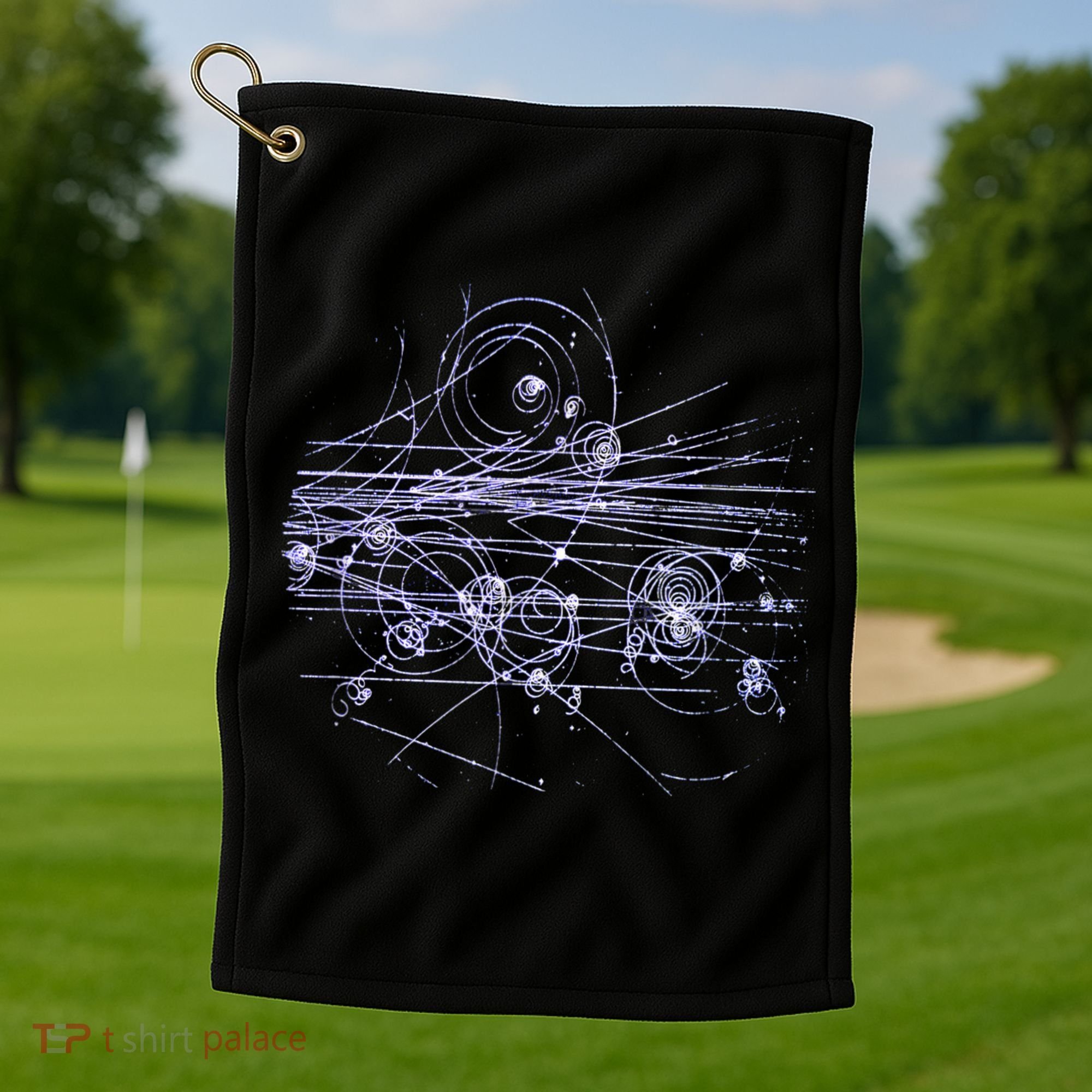 Quantum Mechanics Higgs Boson LHC Particle Physics Scientist Golf Towel