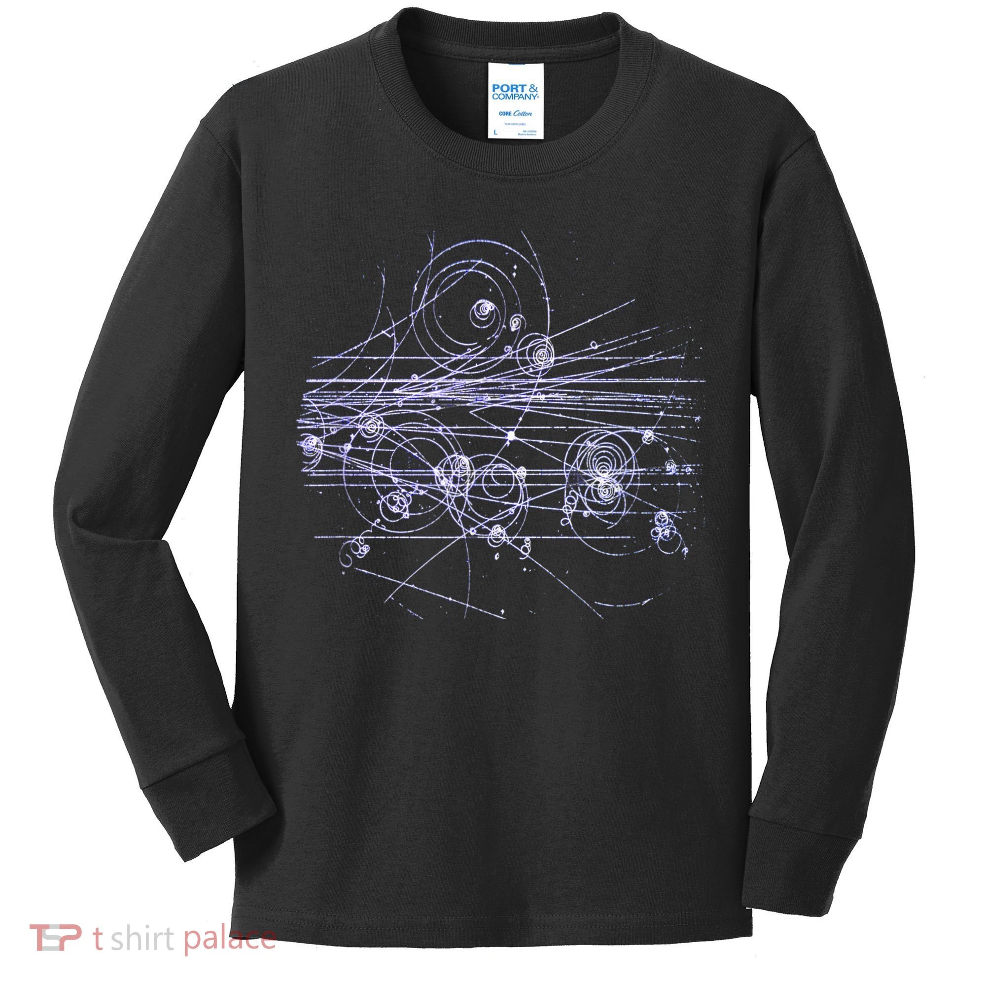 Quantum Mechanics Higgs Boson LHC Particle Physics Scientist Kids Long Sleeve Shirt