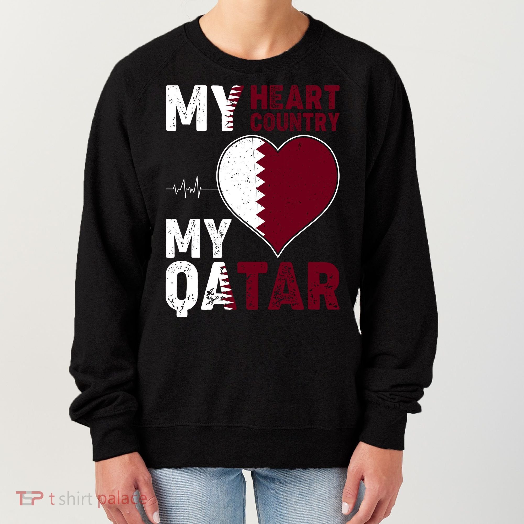 Qatar My Heart My Country Women's Sweatshirt