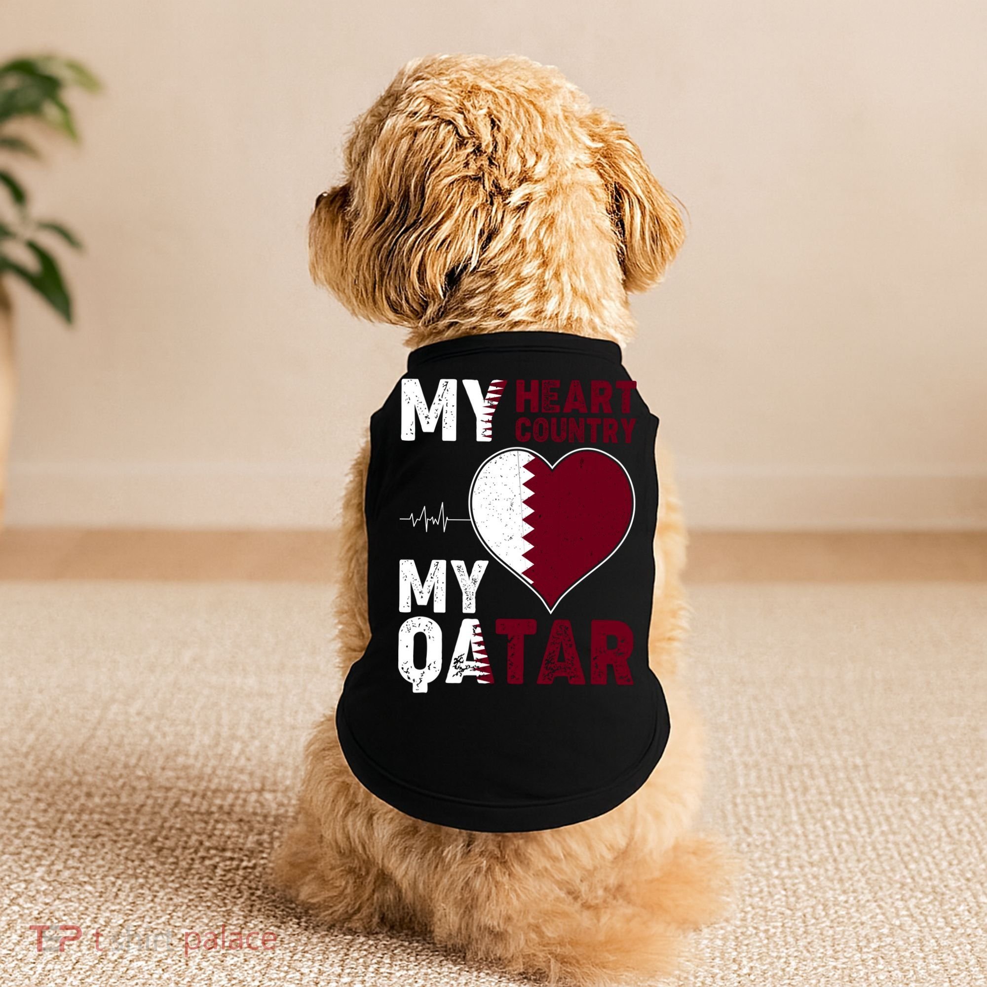 Qatar My Heart My Country Doggie Tank