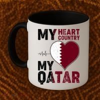 Qatar My Heart My Country Coffee Mug thumb 2