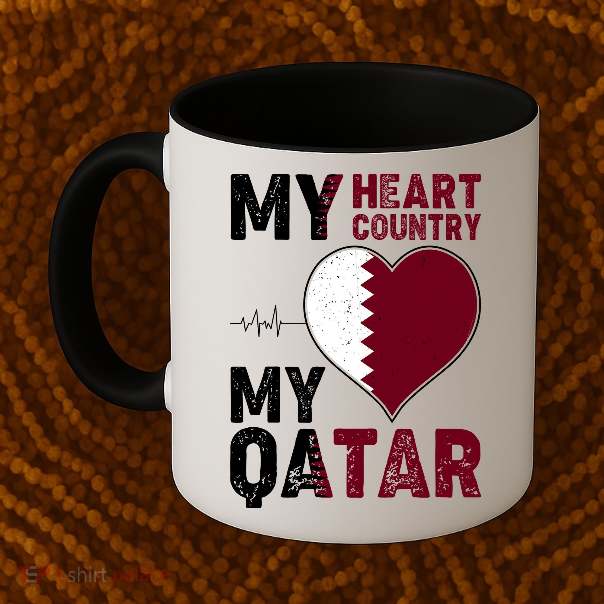Qatar My Heart My Country Coffee Mug