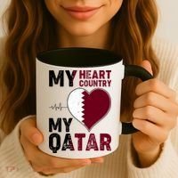 Qatar My Heart My Country Coffee Mug thumb 3