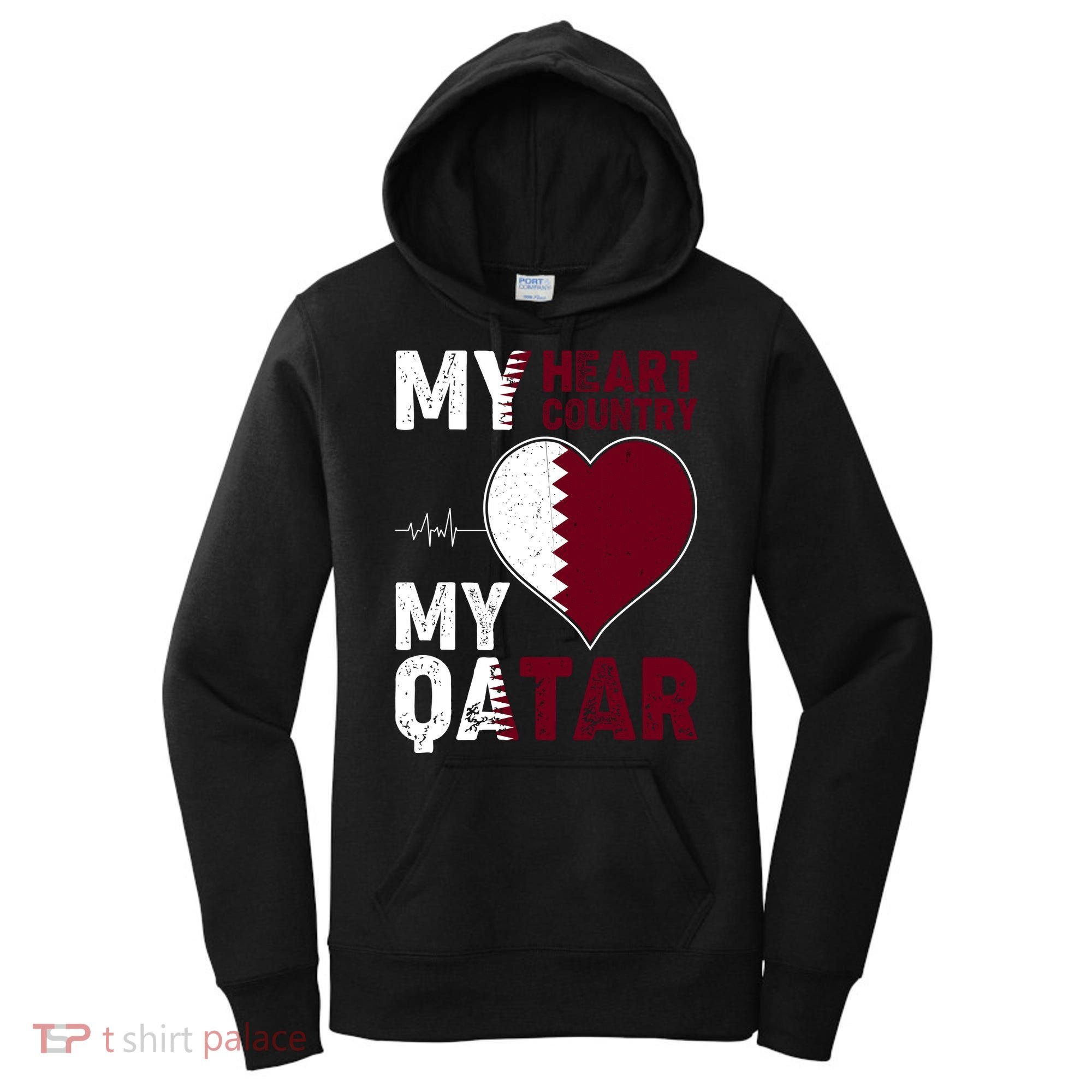 Qatar My Heart My Country Women's Hoodie