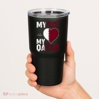 Qatar My Heart My Country Tumbler thumb 2