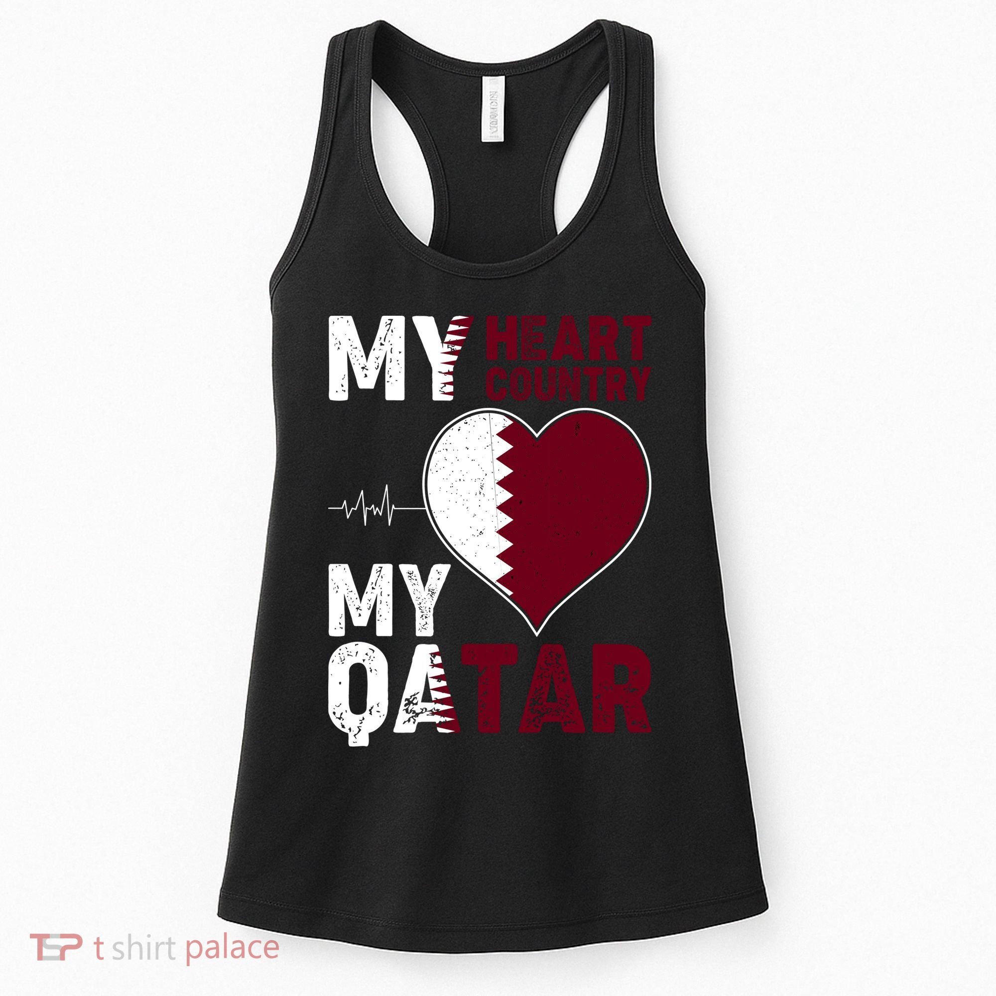 Qatar My Heart My Country Women's Tank Top
