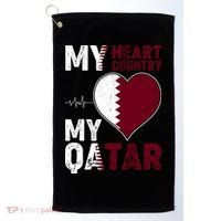 Qatar My Heart My Country Golf Towel thumb 0