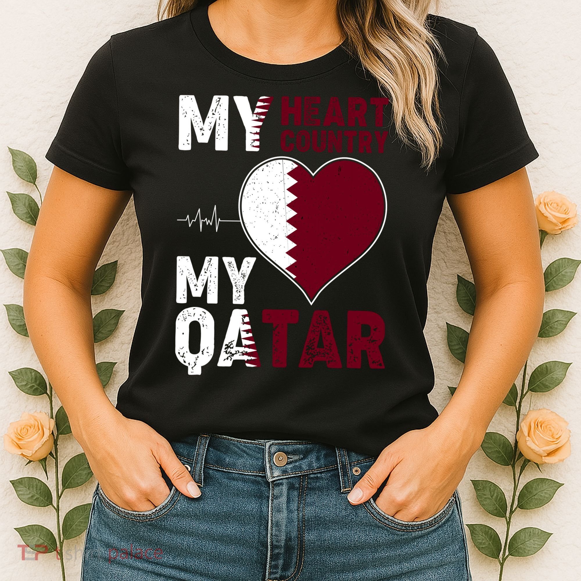 Qatar My Heart My Country Women's T-Shirt