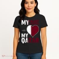 Qatar My Heart My Country Women's T-Shirt thumb 4