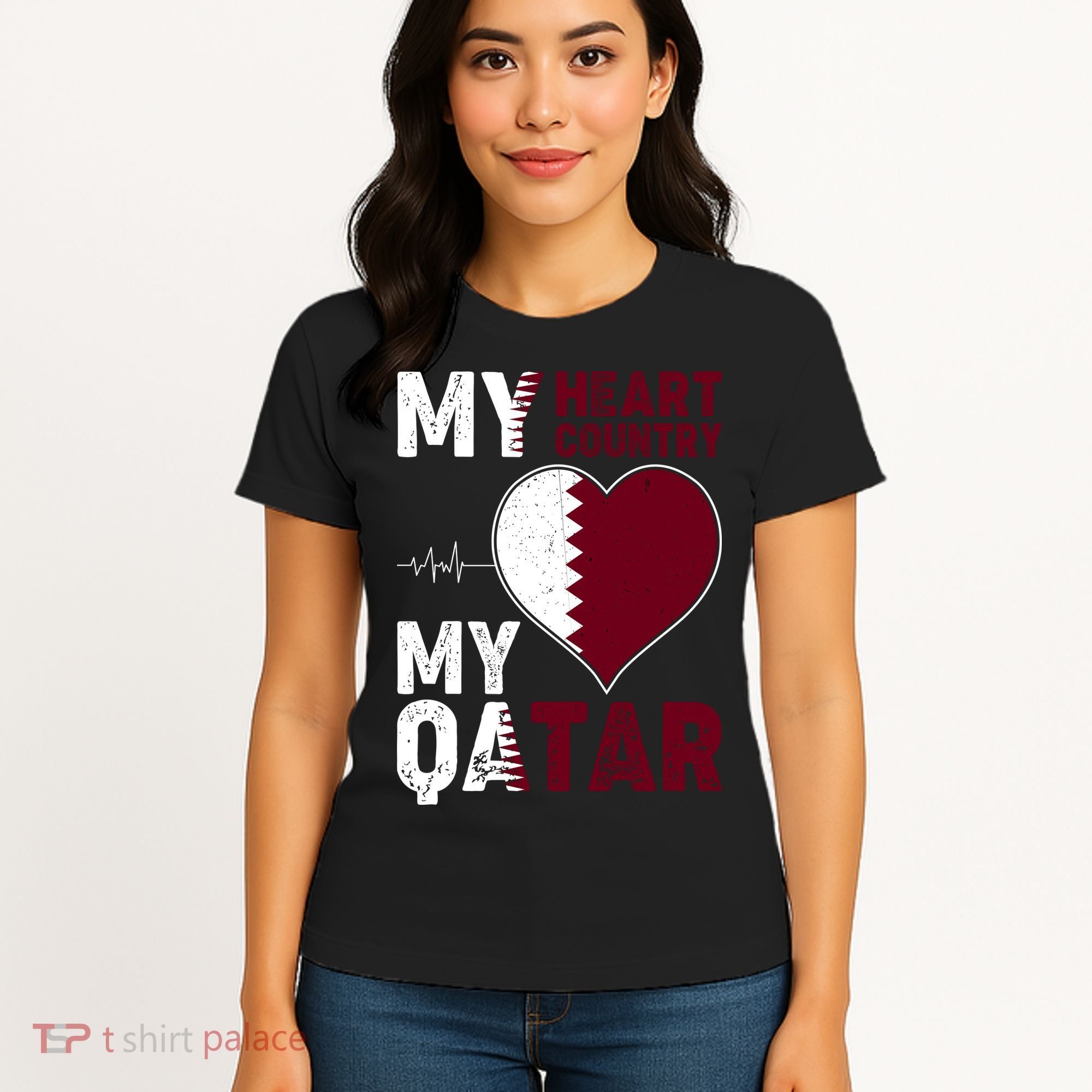 Qatar My Heart My Country Women's T-Shirt