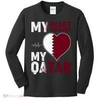 Qatar My Heart My Country Kids Long Sleeve Shirt thumb 0