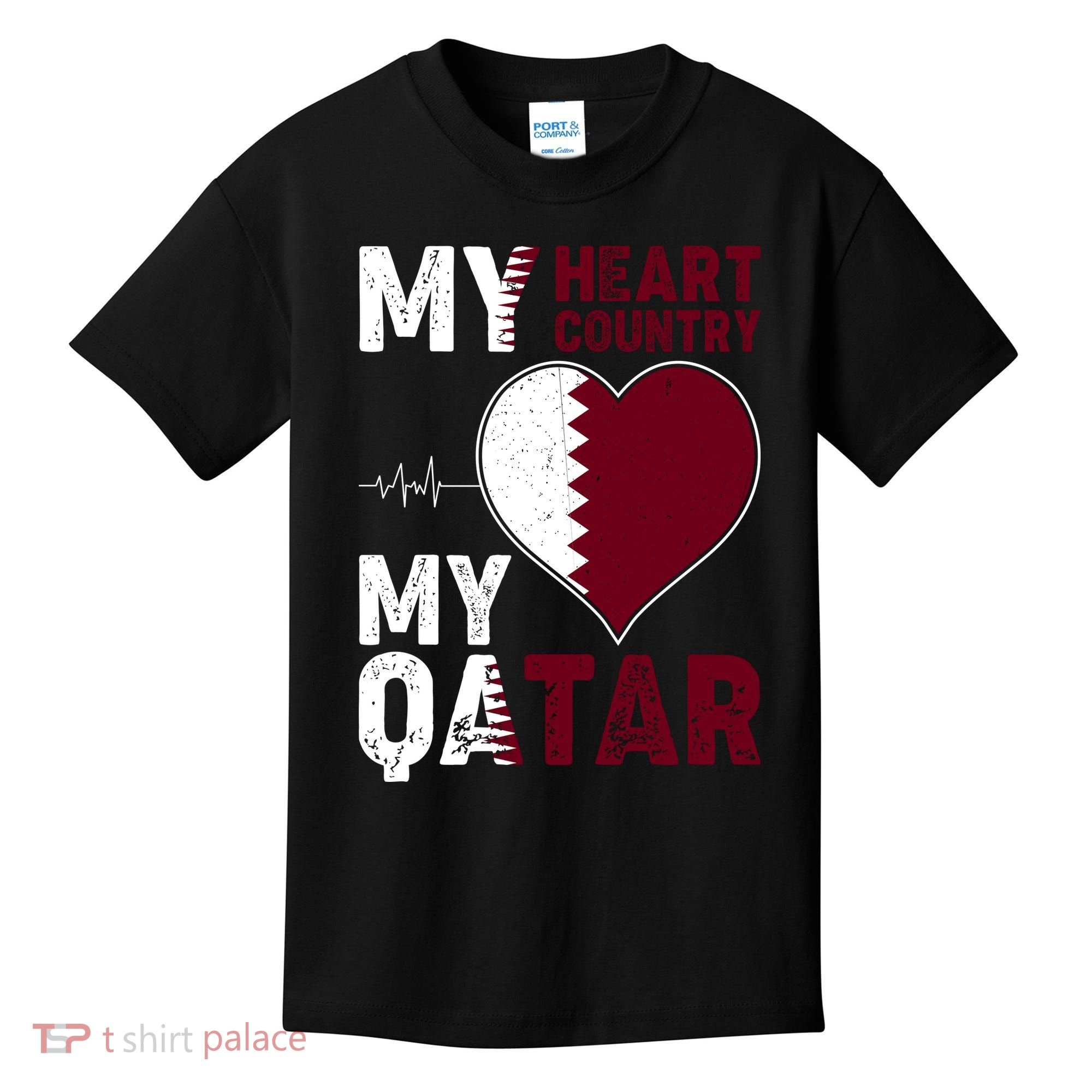 Qatar My Heart My Country Kids T-Shirt