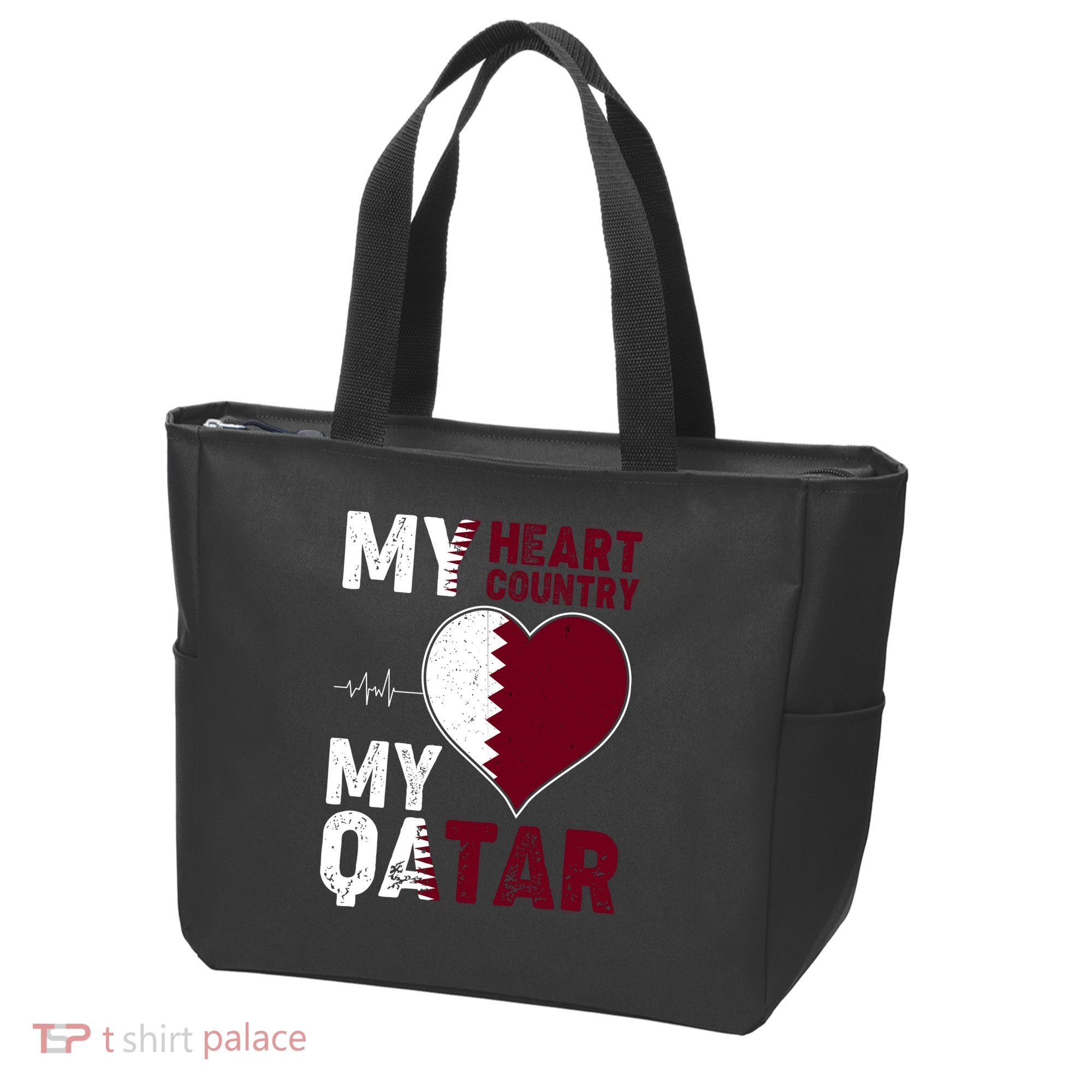 Qatar My Heart My Country Tote Bag