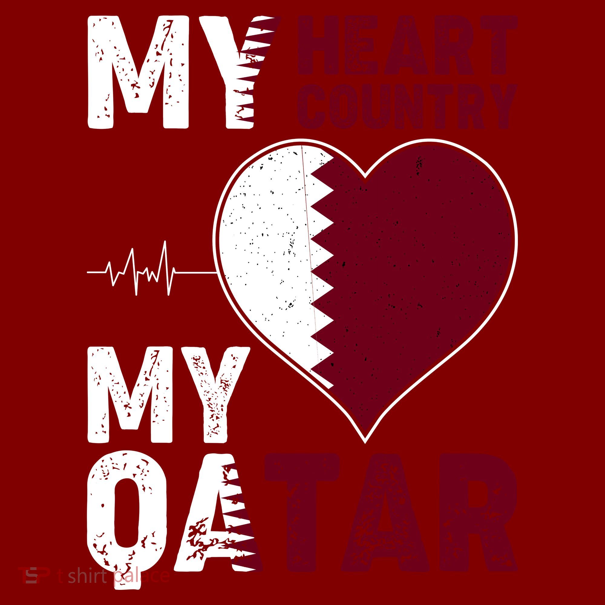 Qatar My Heart My Country Beanie