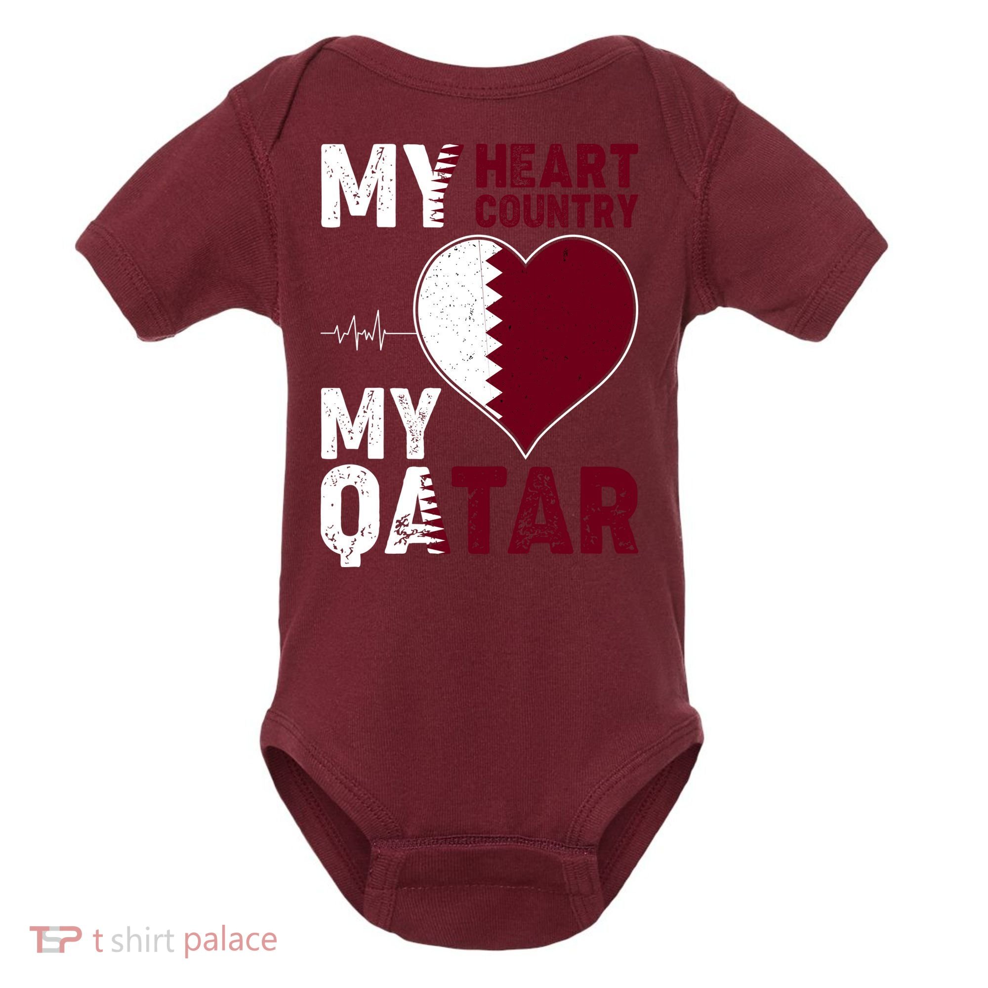 Qatar My Heart My Country Baby Bodysuit