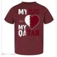 Qatar My Heart My Country Toddler T-Shirt thumb 0