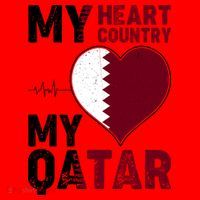 Qatar My Heart My Country Santa Hat thumb 1