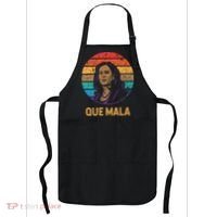 Que Mala Harris Retro Sunset Border Crisis Political Apron thumb 0