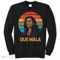 Que Mala Harris Retro Sunset Border Crisis Political Sweatshirt thumb 0