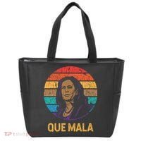 Que Mala Harris Retro Sunset Border Crisis Political Tote Bag thumb 0