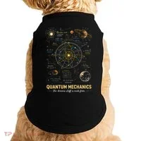 Quantum Mechanics Inspired Cosmic Space Science Doggie Tank thumb 0