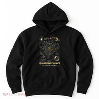 Quantum Mechanics Inspired Cosmic Space Science Hoodie thumb 0