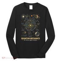 Quantum Mechanics Inspired Cosmic Space Science Long Sleeve Shirt thumb 0