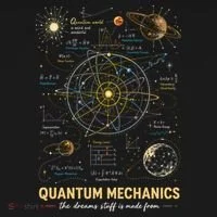 Quantum Mechanics Inspired Cosmic Space Science Bucket Hat thumb 4