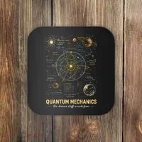 Quantum Mechanics Inspired Cosmic Space Science Coaster thumb 0