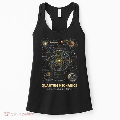 Quantum Mechanics Inspired Cosmic Space Science Women's Tank Top