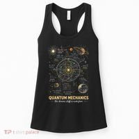 Quantum Mechanics Inspired Cosmic Space Science Women's Tank Top thumb 0