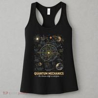 Quantum Mechanics Inspired Cosmic Space Science Women's Tank Top thumb 3
