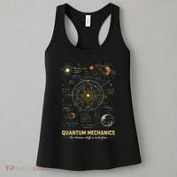 Quantum Mechanics Inspired Cosmic Space Science Women's Tank Top thumb 3